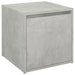 Cutie cu sertar, gri beton, 40,5x40x40 cm, lemn compozit - WALTI WALTI