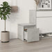 Cutie cu sertar, gri beton, 40,5x40x40 cm, lemn compozit - WALTI WALTI