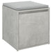 Cutie cu sertar, gri beton, 40,5x40x40 cm, lemn compozit - WALTI WALTI