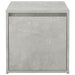 Cutie cu sertar, gri beton, 40,5x40x40 cm, lemn compozit - WALTI WALTI