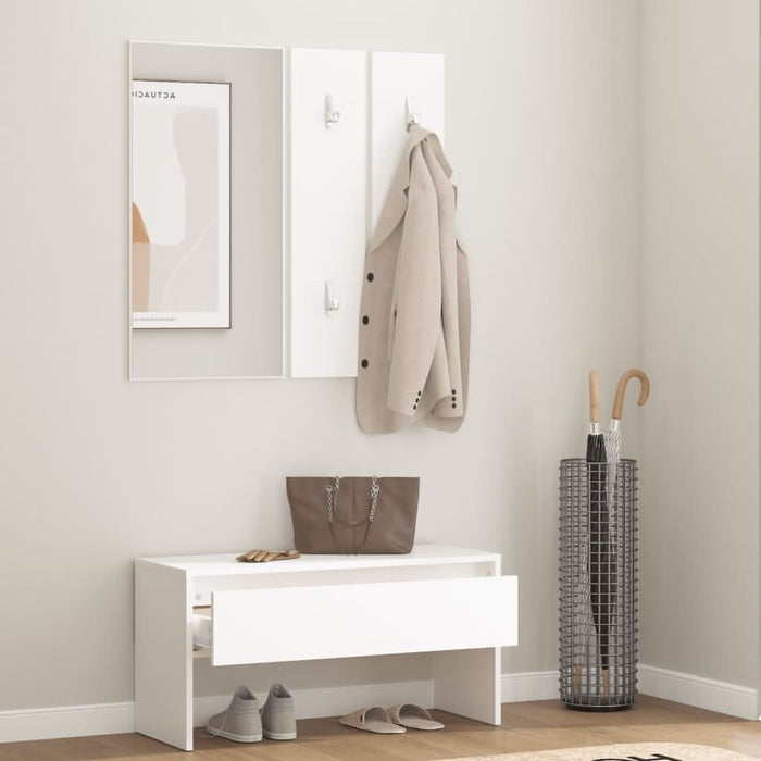 Set de mobilier pentru hol, alb, lemn prelucrat - WALTI WALTI