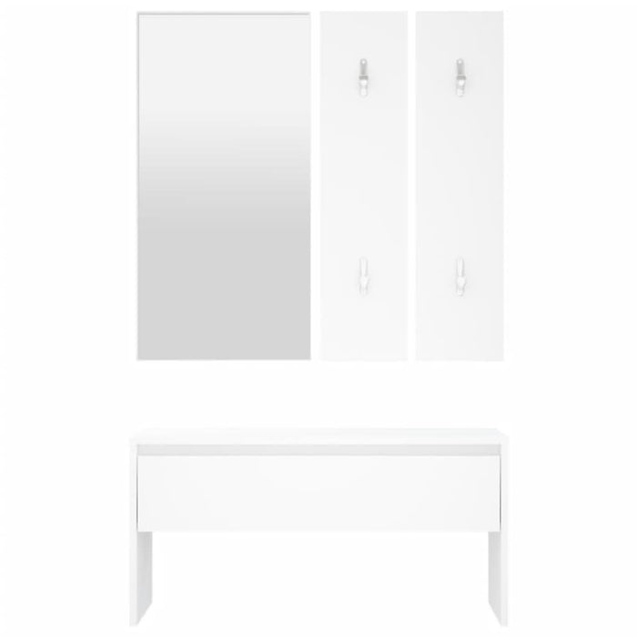Set de mobilier pentru hol, alb, lemn prelucrat - WALTI WALTI