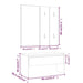 Set de mobilier pentru hol, stejar sonoma, lemn prelucrat - WALTI WALTI
