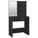 Masă de toaletă cu LED, negru, 74,5x40x141 cm - WALTI WALTI