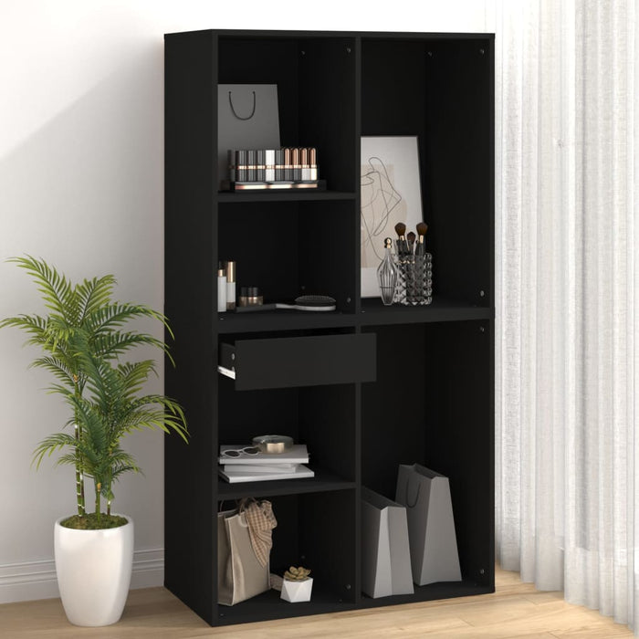 Dulap pentru cosmetice, negru, 80x40x75 cm, lemn prelucrat - WALTI WALTI