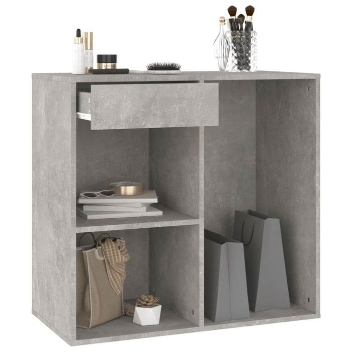 Dulap de cosmetice, gri beton, 80x40x75 cm, lemn prelucrat - WALTI WALTI