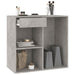 Dulap de cosmetice, gri beton, 80x40x75 cm, lemn prelucrat - WALTI WALTI