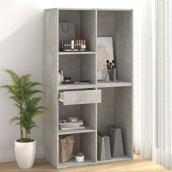 Dulap de cosmetice, gri beton, 80x40x75 cm, lemn prelucrat - WALTI WALTI