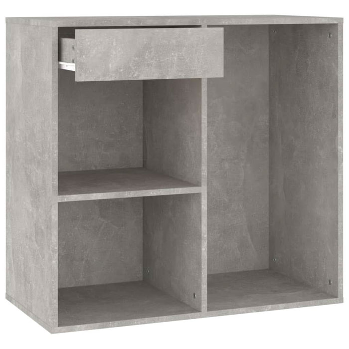 Dulap de cosmetice, gri beton, 80x40x75 cm, lemn prelucrat - WALTI WALTI