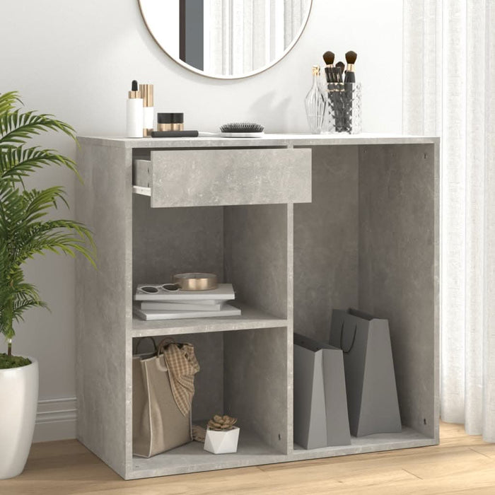 Dulap de cosmetice, gri beton, 80x40x75 cm, lemn prelucrat - WALTI WALTI
