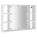 Dulap cu oglindă și LED, alb, 76x15x55 cm - WALTI WALTI