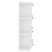 Dulap cu oglindă și LED, alb extralucios, 70x16,5x60 cm - WALTI WALTI
