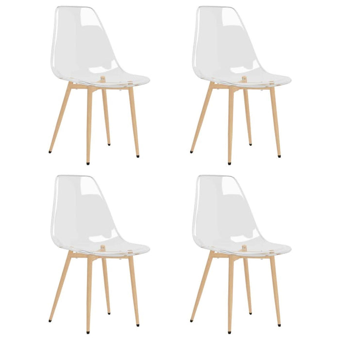 Scaune de bucătărie, 4 buc., transparent, PET - WALTI WALTI