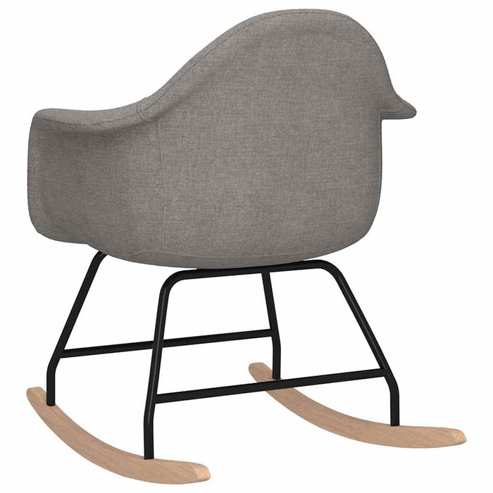 Scaun balansoar, gri deschis, material textil WALTI