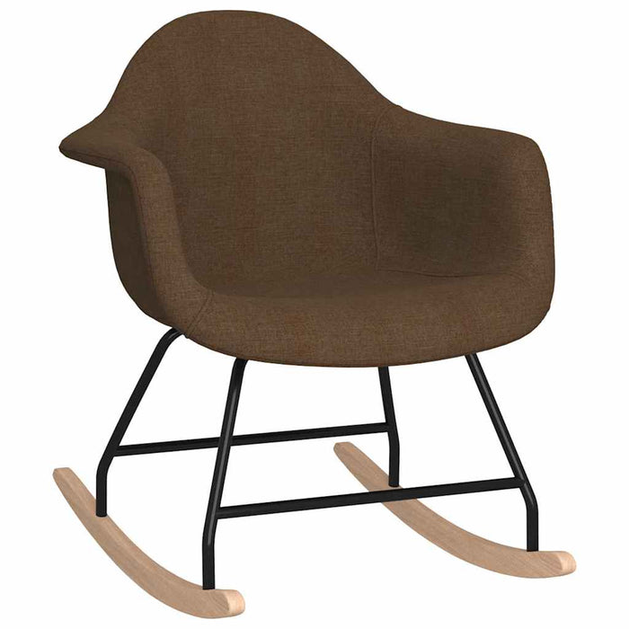 Scaun balansoar, maro închis, material textil WALTI