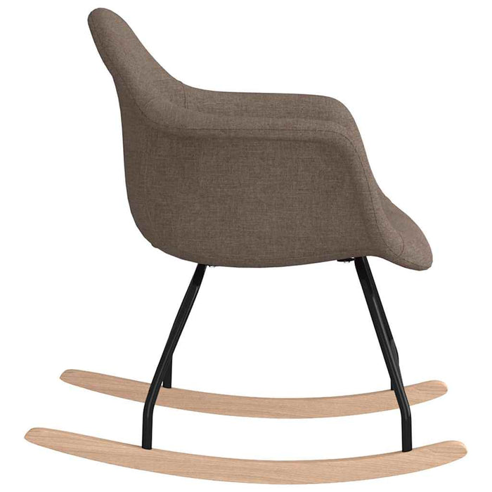 Scaun balansoar, gri taupe, material textil WALTI