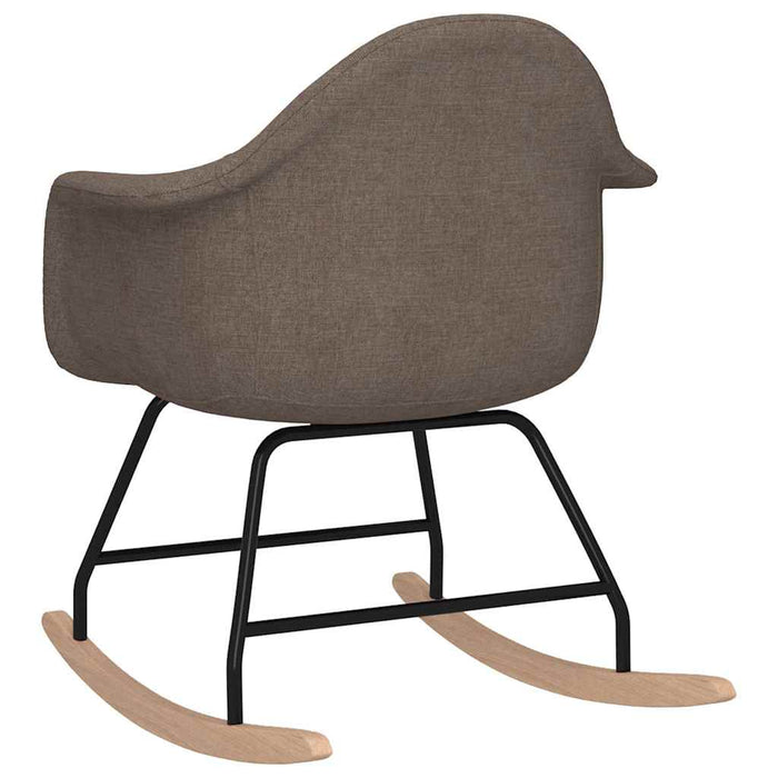Scaun balansoar, gri taupe, material textil WALTI