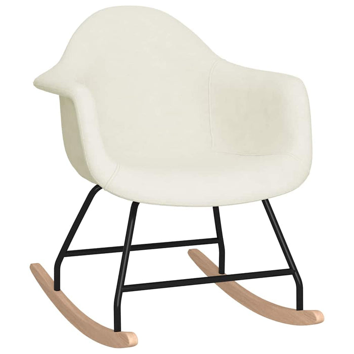 Scaun balansoar, crem, material textil WALTI