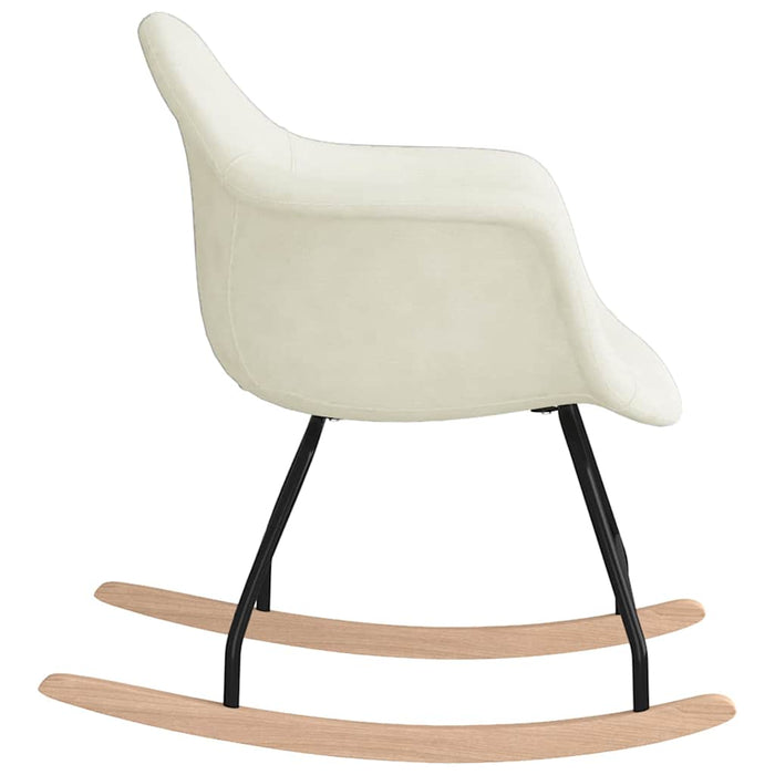 Scaun balansoar, crem, material textil WALTI