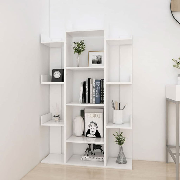 Bibliotecă, alb, 86x25,5x140 cm, PAL - WALTI WALTI