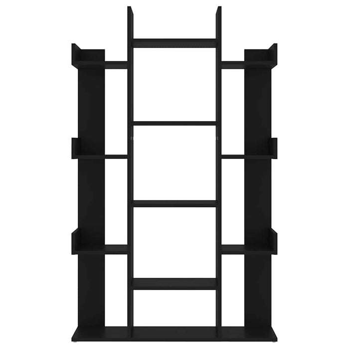 Bibliotecă, negru, 86x25,5x140 cm, PAL WALTI