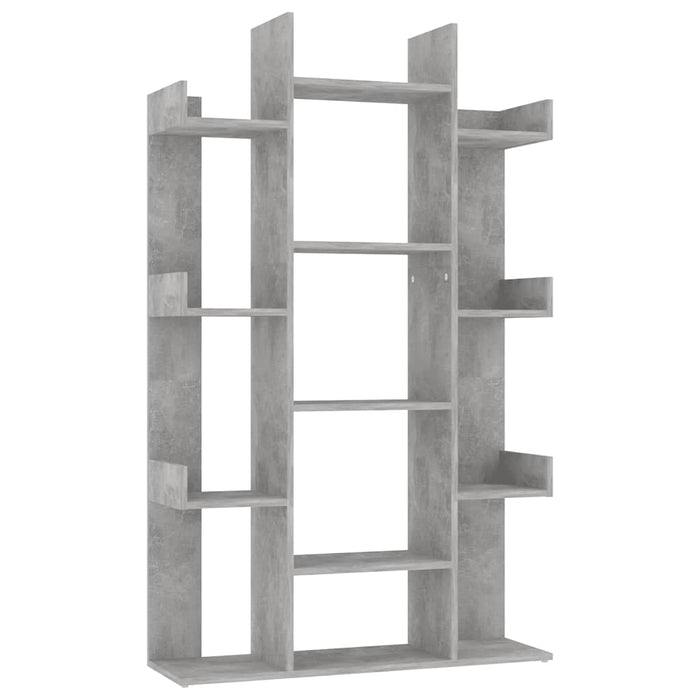 Bibliotecă, gri beton, 86x25,5x140 cm, PAL - WALTI WALTI