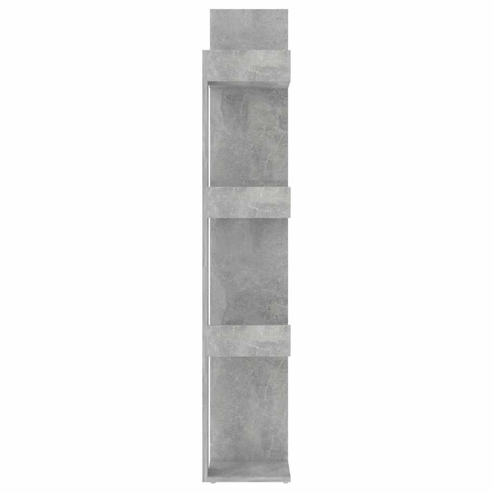 Bibliotecă, gri beton, 86x25,5x140 cm, PAL - WALTI WALTI