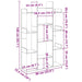 Bibliotecă, gri beton, 86x25,5x140 cm, PAL - WALTI WALTI