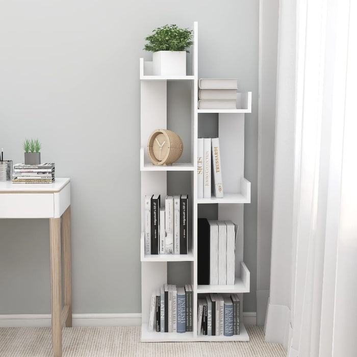 Bibliotecă, alb, 48x25,5x140 cm, PAL - WALTI WALTI