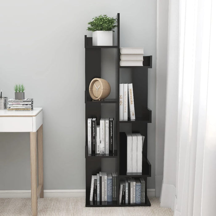 Bibliotecă, negru, 48x25,5x140 cm, PAL - WALTI WALTI