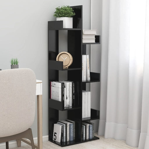 Bibliotecă, negru, 48x25,5x140 cm, PAL - WALTI WALTI