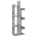 Bibliotecă, gri beton, 48x25,5x140 cm, PAL - WALTI WALTI