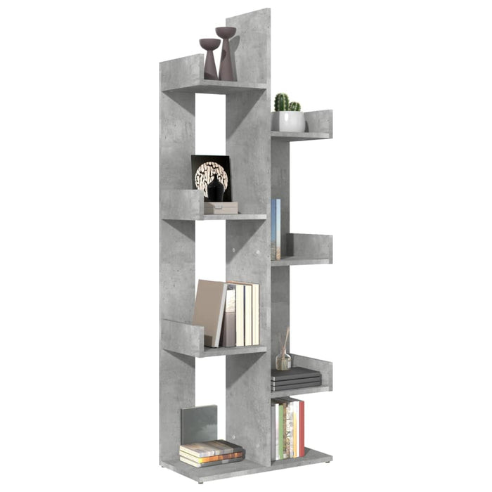 Bibliotecă, gri beton, 48x25,5x140 cm, PAL - WALTI WALTI