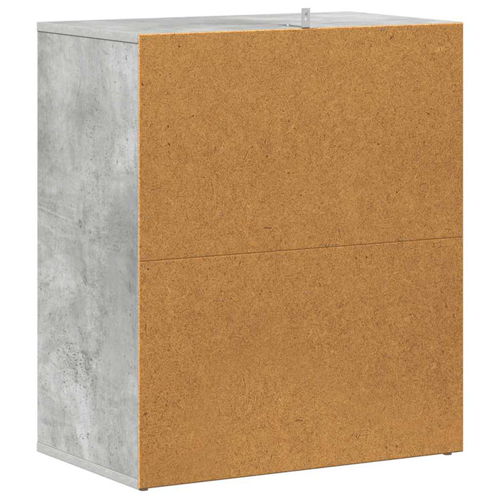 Pantofar, gri beton, 60x35x70 cm, PAL - WALTI WALTI