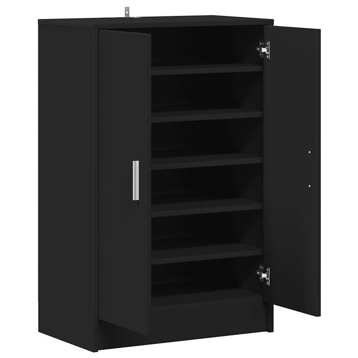 Pantofar, negru, 60x35x92 cm, PAL WALTI