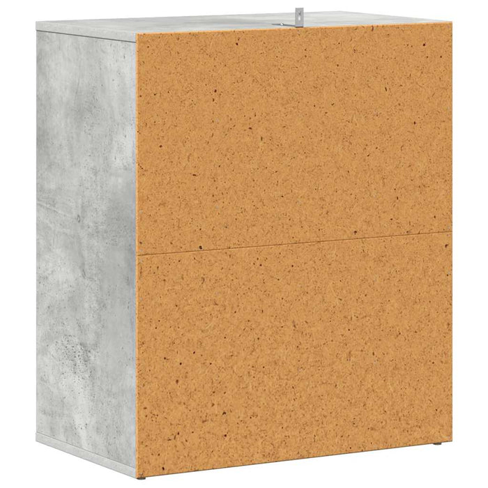 Pantofar, gri beton, 60x35x70 cm, PAL - WALTI WALTI