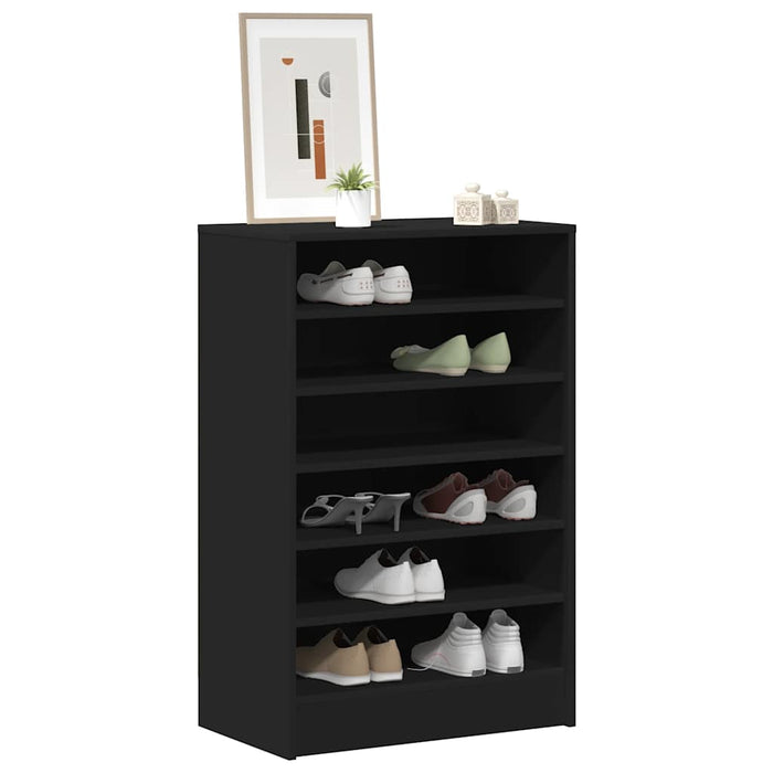 Pantofar, negru, 60x35x92 cm, PAL WALTI