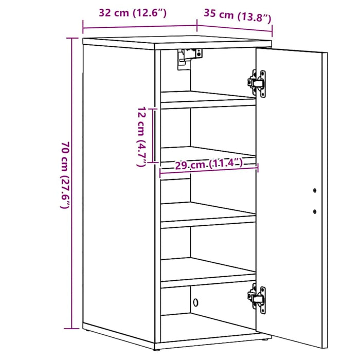 Pantofare, 2 buc., alb, 32x35x70 cm, PAL - WALTI WALTI