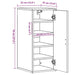 Pantofare, 2 buc., negru, 32x35x70 cm, PAL - WALTI WALTI