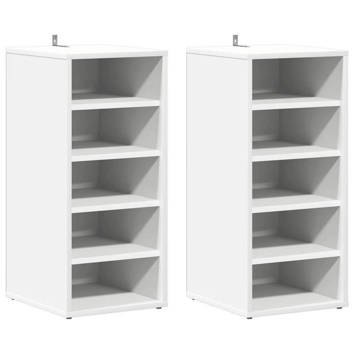 Pantofare, 2 buc., alb, 31,5x35x70 cm, PAL - WALTI WALTI