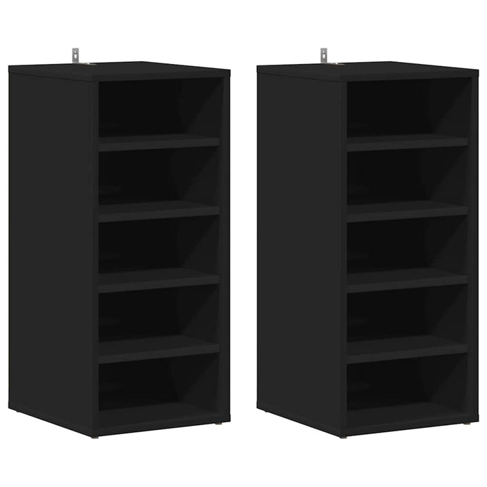 Pantofare, 2 buc., negru, 31,5x35x70 cm, PAL - WALTI WALTI