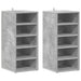Pantofare, 2 buc., gri beton, 31,5x35x70 cm, lemn prelucrat - WALTI WALTI