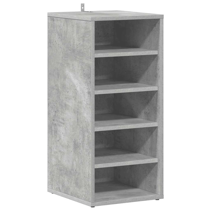 Pantofare, 2 buc., gri beton, 31,5x35x70 cm, lemn prelucrat - WALTI WALTI