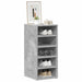 Pantofare, 2 buc., gri beton, 31,5x35x70 cm, lemn prelucrat - WALTI WALTI