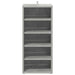 Pantofare, 2 buc., gri beton, 31,5x35x70 cm, lemn prelucrat - WALTI WALTI