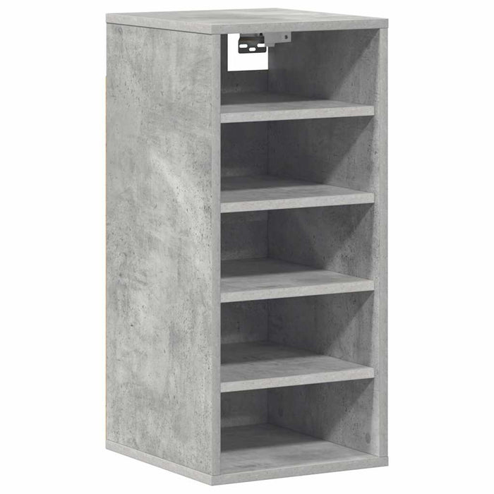 Pantofare, 2 buc., gri beton, 31,5x35x70 cm, lemn prelucrat - WALTI WALTI