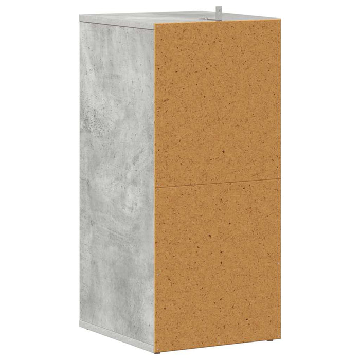 Pantofare, 2 buc., gri beton, 31,5x35x70 cm, lemn prelucrat - WALTI WALTI