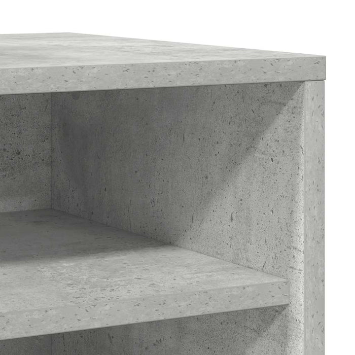 Pantofare, 2 buc., gri beton, 31,5x35x70 cm, lemn prelucrat - WALTI WALTI