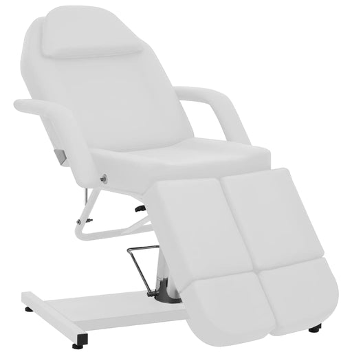 Scaun tratament înfrumusețare, alb, 180x62x78 cm, piele eco - WALTI WALTI
