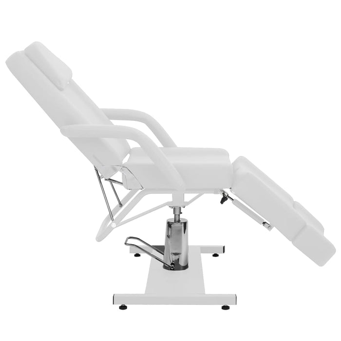 Scaun tratament înfrumusețare, alb, 180x62x78 cm, piele eco - WALTI WALTI